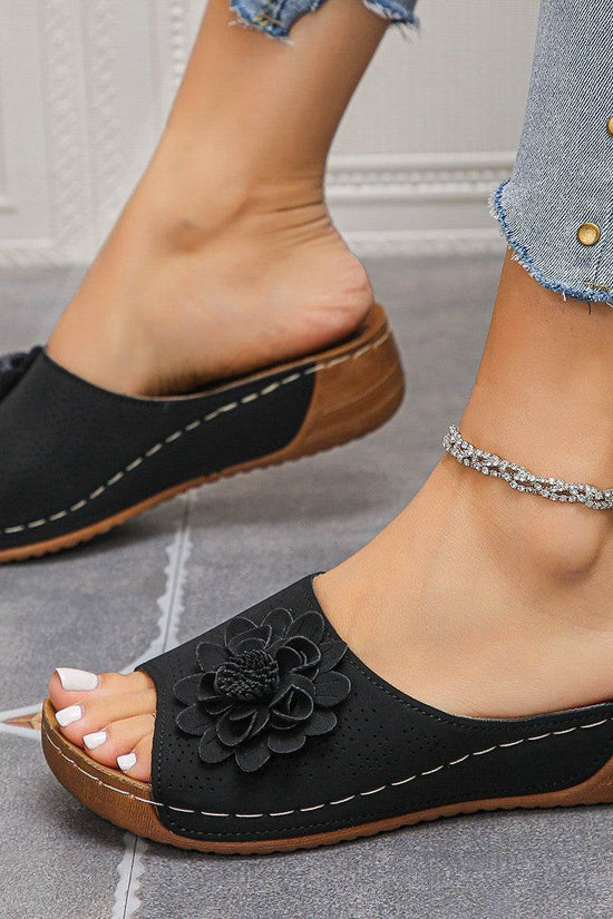 Sandales creuses pour femmes, chaussures de plage et de vacances - Droxev