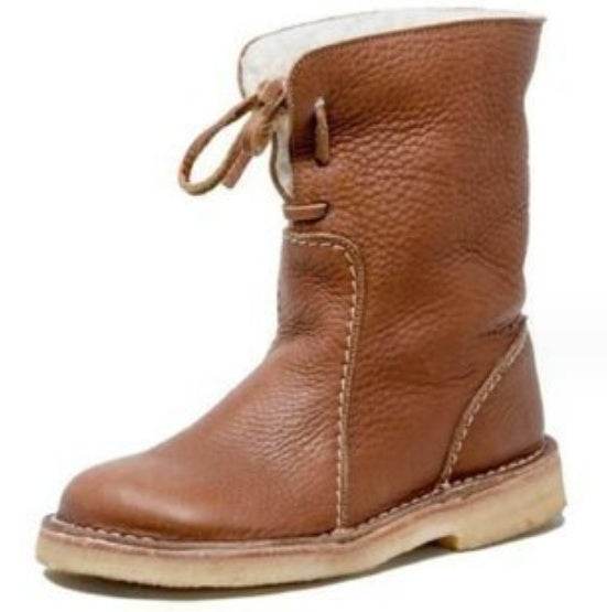 Bottes Martin confortables à semelle plate pour femmes, bottes basses polyvalentes - Droxev