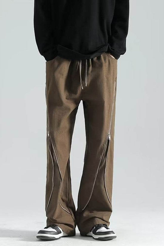 Machine de grande rue pouvant fonctionner Vêtements Pantalons Marque de mode pour hommes Fermeture éclair - Droxev
