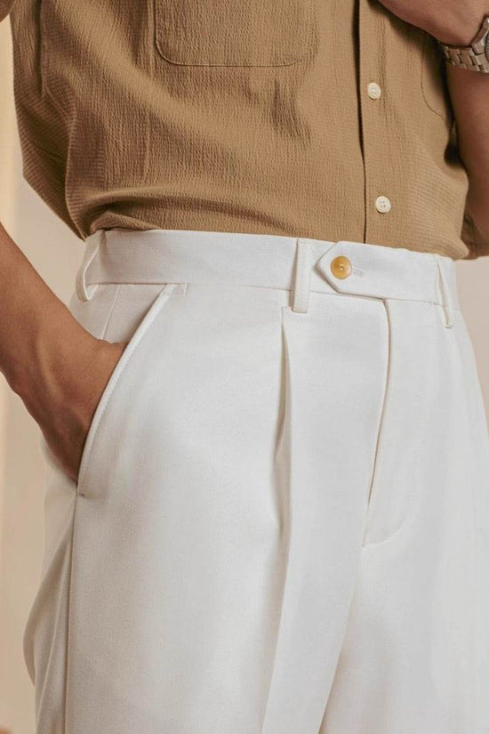 Pantalon de costume décontracté italien pour homme, printemps et automne - Droxev