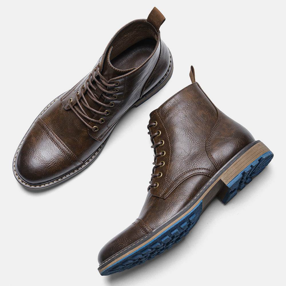Chaussures de travail, bottes Martin rétro vintage pour hommes - Droxev