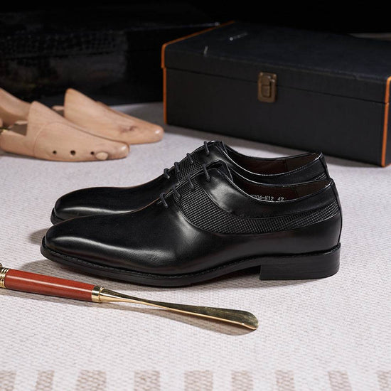 Chaussures en cuir à bout pointu pour tenues de soirée - Droxev