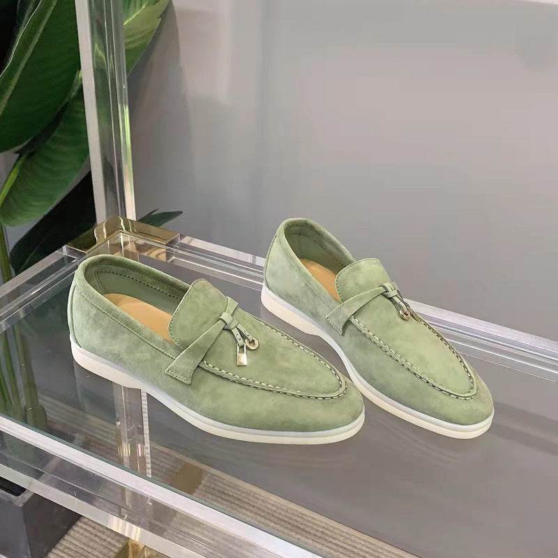 Chaussures polyvalentes en cuir pour femmes - Droxev