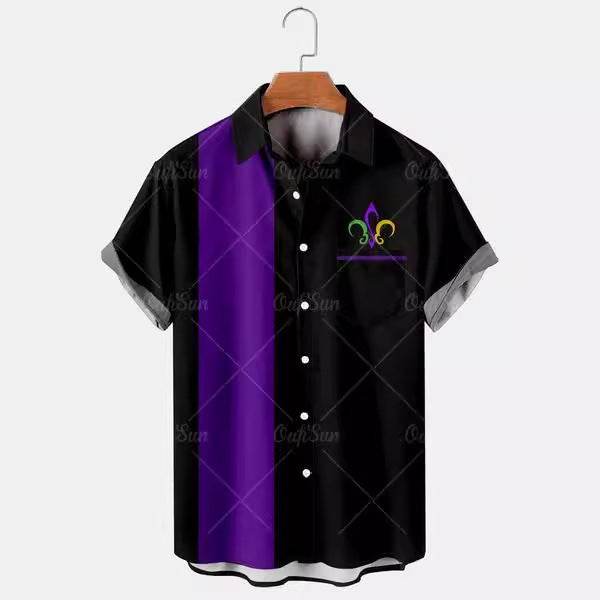 Chemise hawaïenne décontractée imprimée en 3D pour homme, tenue de vacances en bord de mer - Droxev