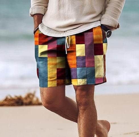 Pantalon de plage hawaïen respirant et tendance pour l'été, short décontracté imprimé en 3D - Droxev