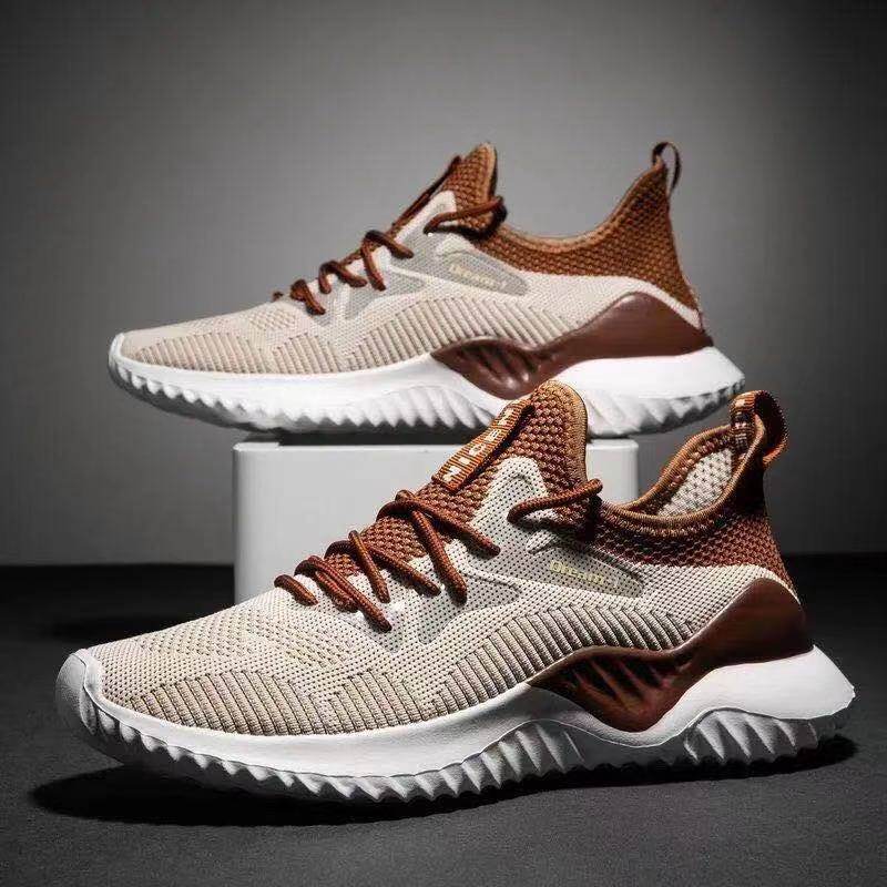 Chaussures pour hommes, chaussures décontractées tissées volantes - Droxev