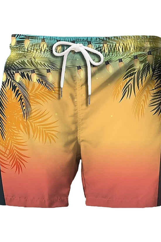 Pantalon de plage décontracté pour homme, imprimé numérique 3D, motif feuille de bananier japonais, été - Droxev