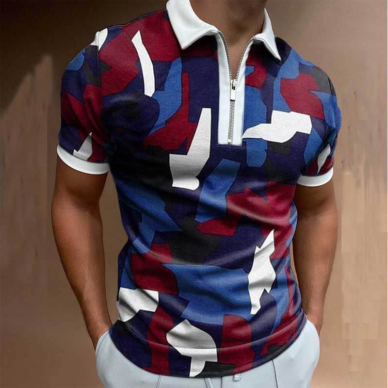 Polo homme uni, chemise à manches courtes, chemise d'été, vêtements pour hommes - Droxev