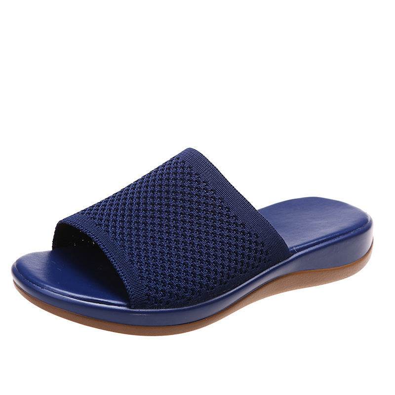Chaussures d'été plates pour femmes, sandales décontractées pour intérieur et extérieur, chaussures de plage - Droxev