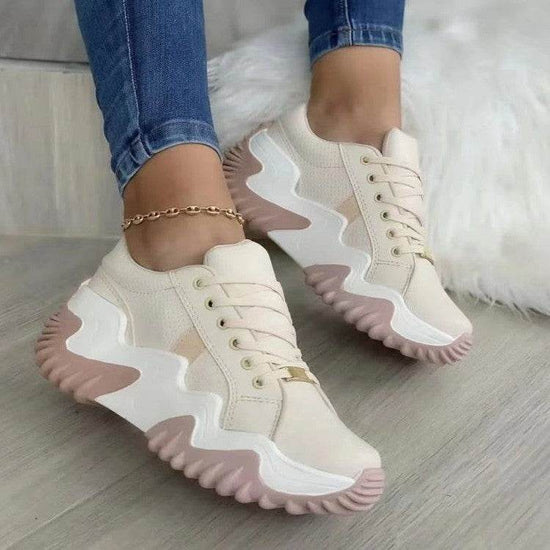 Chaussures de papa à semelles épaisses et dentelées - Droxev