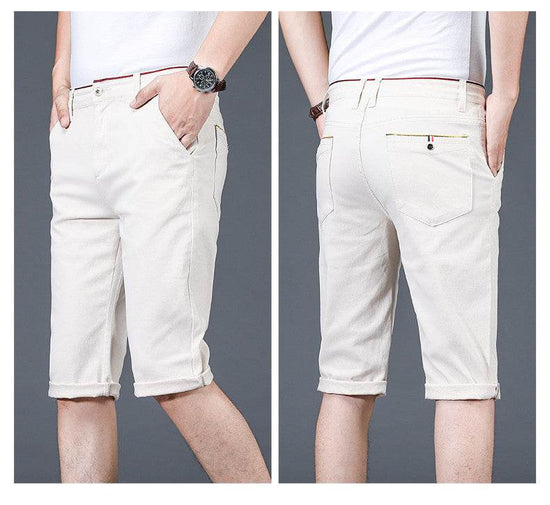 Pantalon d'été slim décontracté taille moyenne pour homme - Droxev
