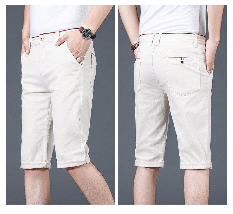 Pantalon d'été slim décontracté taille moyenne pour homme - Droxev