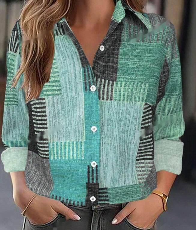 Chemise décontractée d'été à manches longues - Droxev