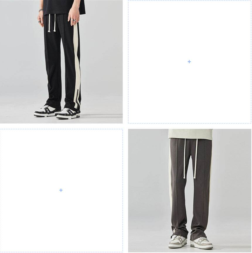 Pantalons décontractés droits et assortis de niche High Street - Droxev