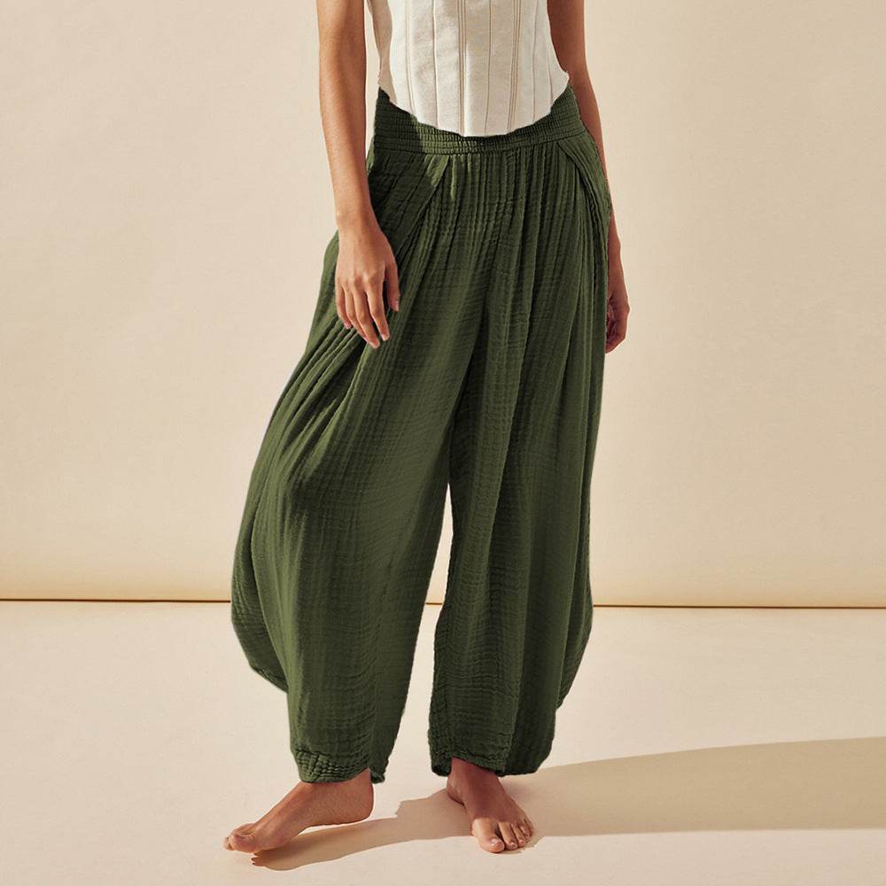 Pantalon décontracté droit dissimulant les bourrelets - Droxev