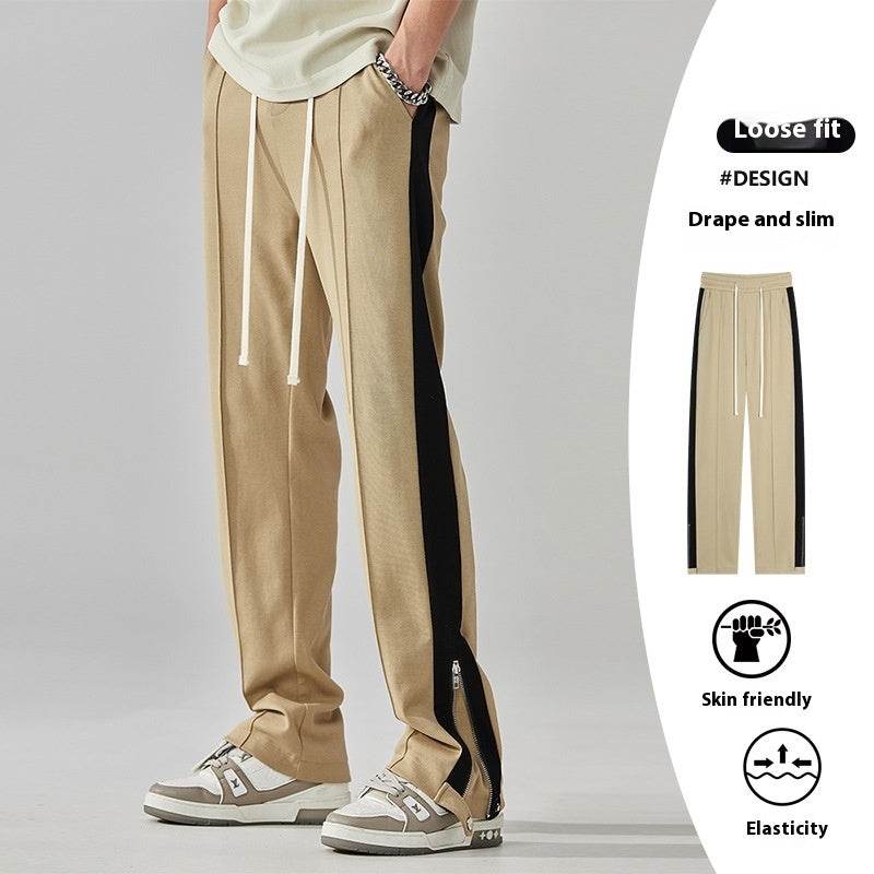 Pantalons décontractés droits et assortis de niche High Street - Droxev