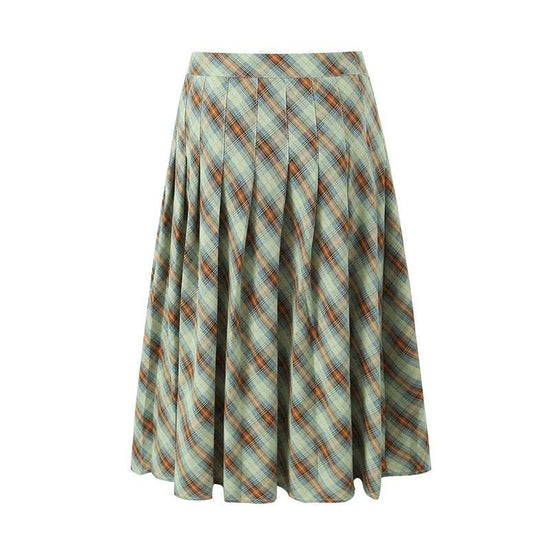 Jupe longue nombril taille basse style rétro américain pour femme - Droxev