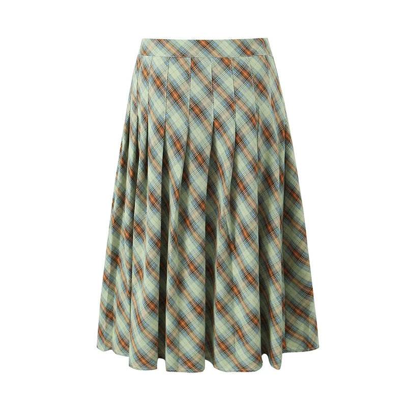 Jupe longue nombril taille basse style rétro américain pour femme - Droxev