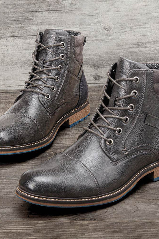 Bottes en cuir pour hommes de grande taille Bottes simples