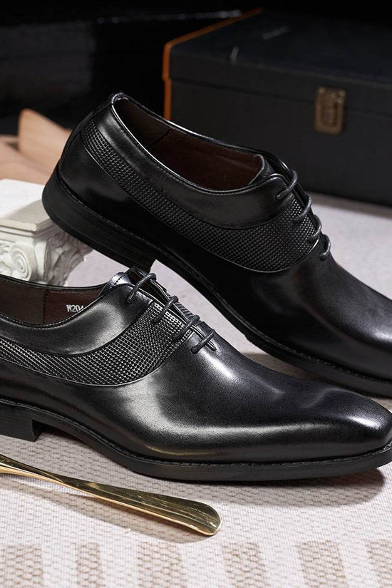 Chaussures en cuir à bout pointu pour tenues de soirée - Droxev