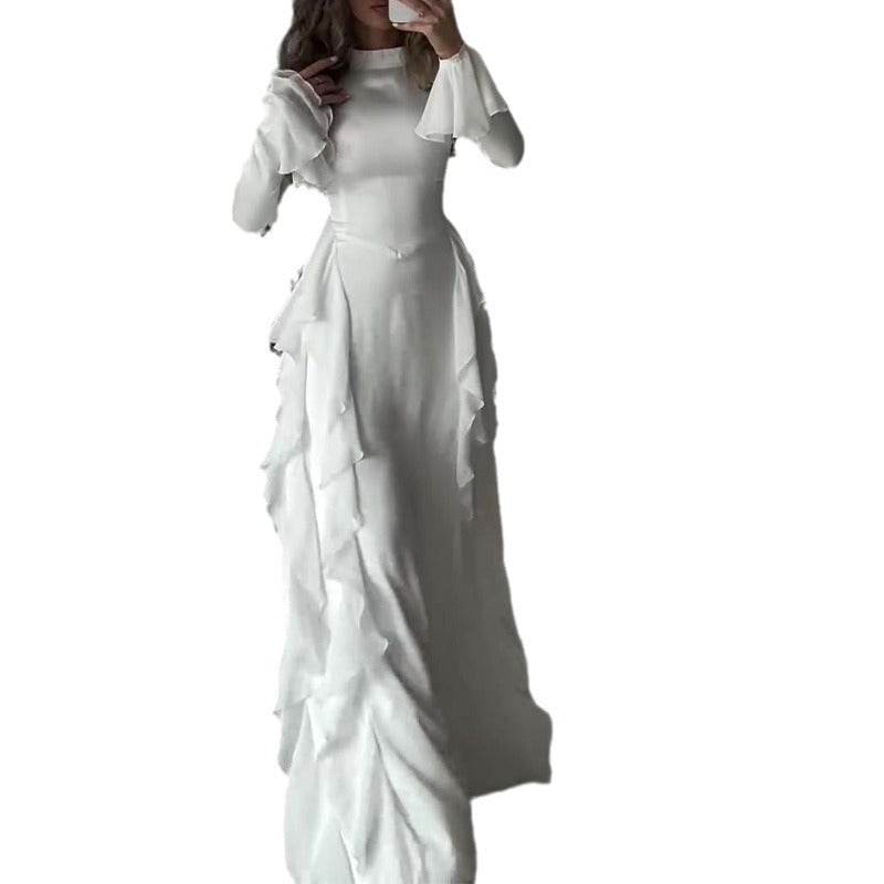 Robe patchwork amincissante taille haute - Droxev
