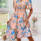 Robe Femme Imprimée Fleurie à Taille Cintrée