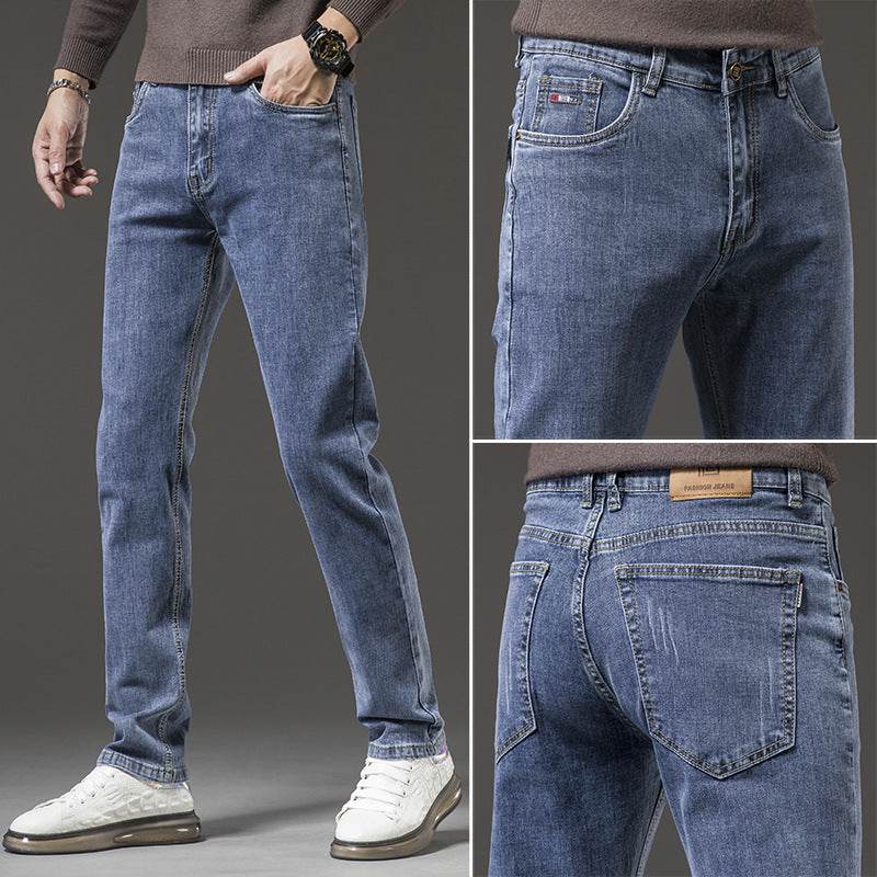 Pantalon décontracté extensible ample et slim pour homme - Droxev