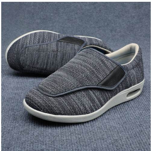 Chaussures pour personnes âgées avec un pied gras et élargi, un pouce valgus - Droxev