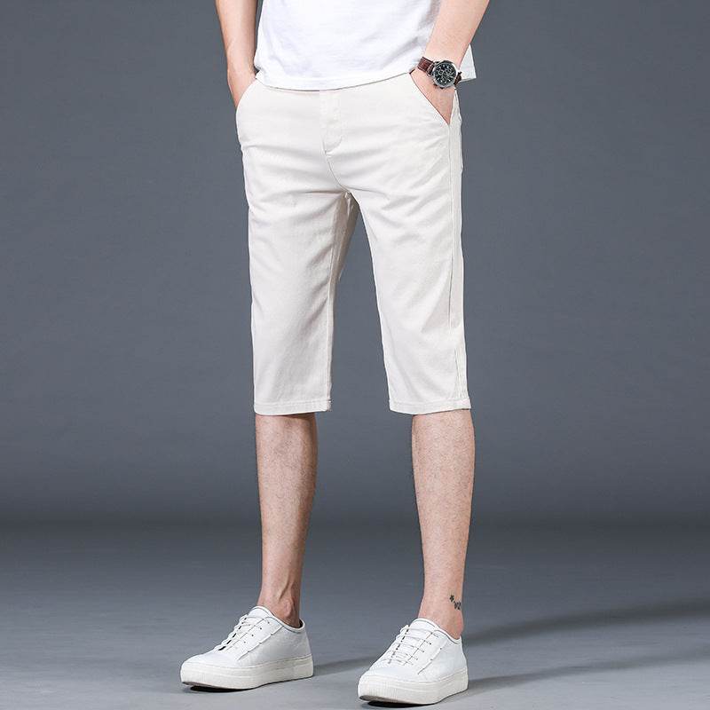 Pantalon d'été slim décontracté taille moyenne pour homme - Droxev