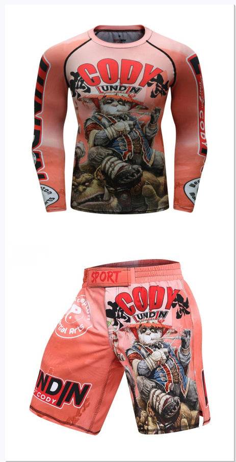 Short de sport d'automne pour homme, Jiu Ju Sanda - Droxev