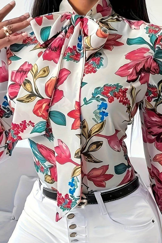 Hauts à manches régulières et imprimé floral - Droxev