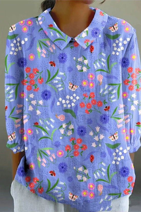 Créatif Rétro Floral Japonais Simple - Droxev