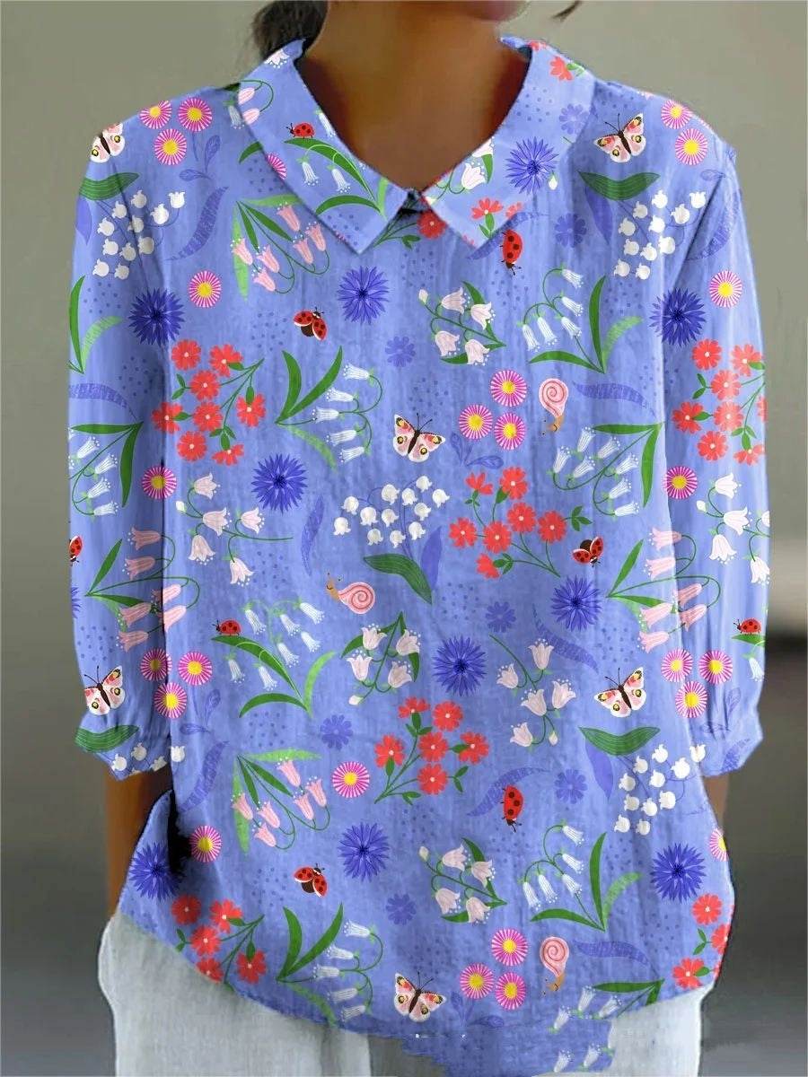 Créatif Rétro Floral Japonais Simple - Droxev