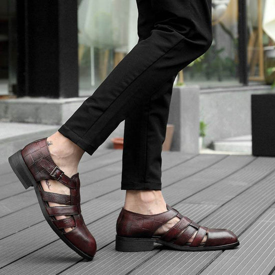 Chaussures confortables à boucle pour hommes, style formel et d'affaires - Droxev