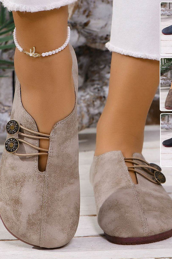 Sandales à enfiler à bout carré pour femme, chaussures plates et souples, tendance pour l'été - Droxev