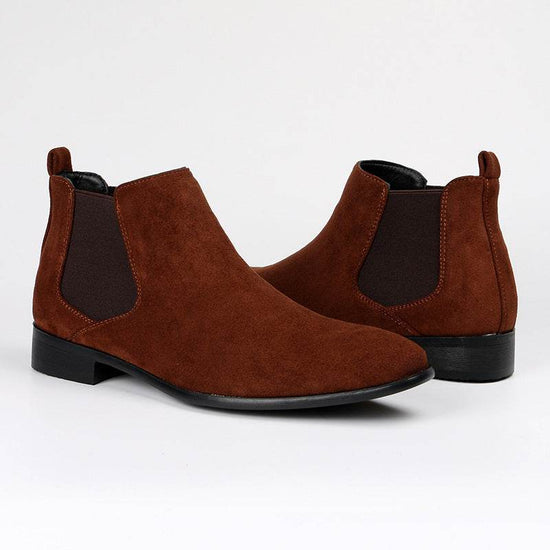 Bottines Chelsea à bout carré pour homme - Droxev