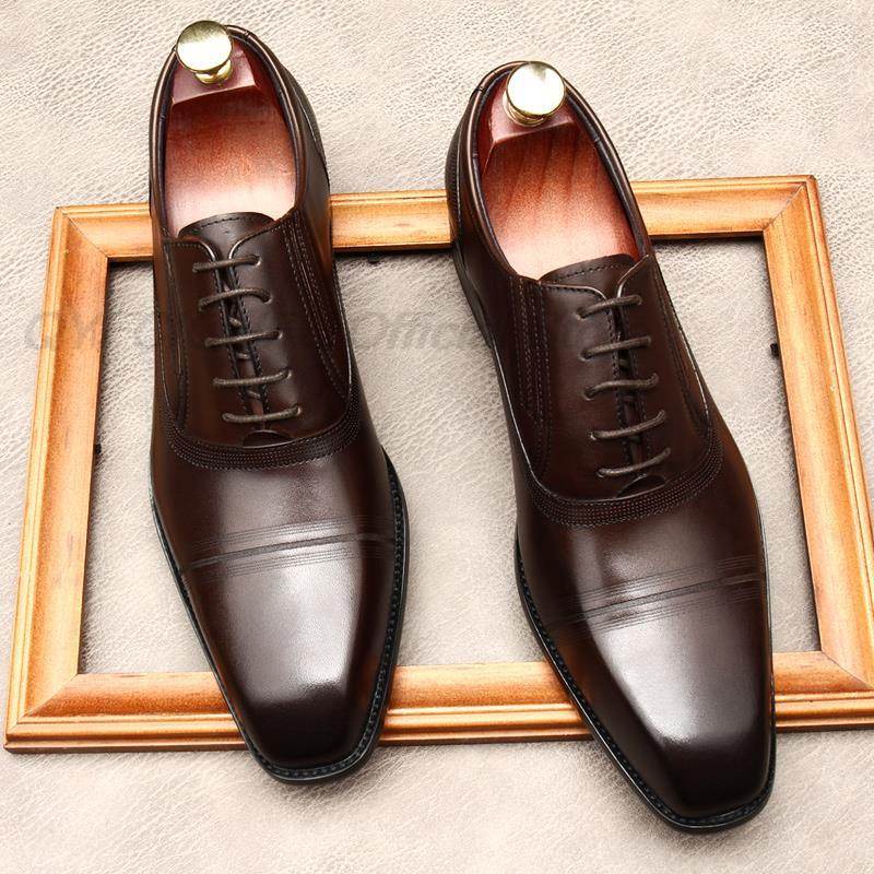Chaussures habillées en cuir pour hommes - Droxev