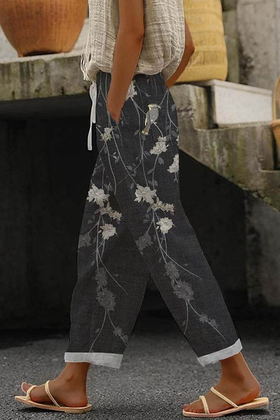 Pantalons décontractés imprimés à la mode - Droxev