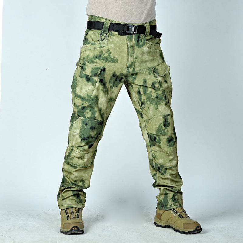 Pantalon tactique d'hiver pour homme, doublé polaire, imperméable, en peau de requin, softshell - Droxev