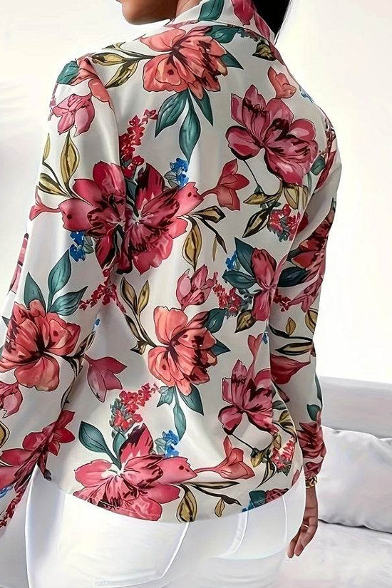 Hauts à manches régulières et imprimé floral - Droxev