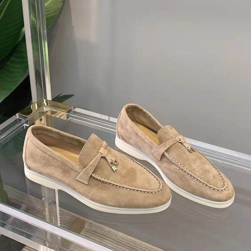 Chaussures polyvalentes en cuir pour femmes - Droxev