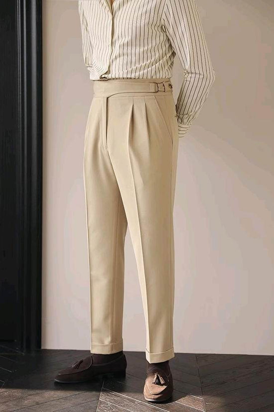 Pantalon slim taille haute décontracté pour le travail - Droxev