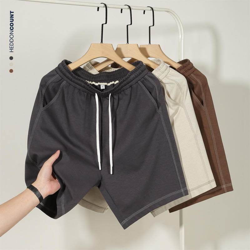 Pantalon de survêtement court tricoté, joli short décontracté vertical - Droxev