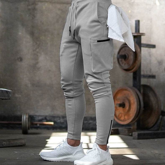 Pantalon de sport décontracté à fermeture éclair pour homme - Droxev