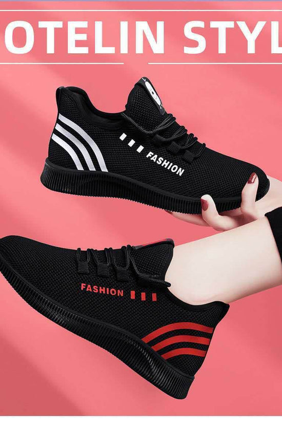 Chaussures en tricot à la mode pour femmes, semelle souple, loisirs - Droxev