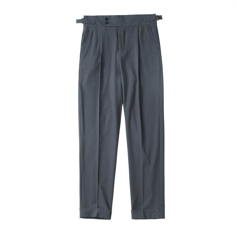 Pantalons pour hommes, nouveaux pantalons slim, couleur unie, petits pantalons droits - Droxev