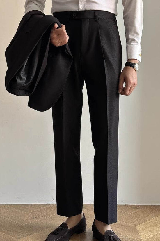 Pantalon de costume décontracté italien pour homme, printemps et automne - Droxev