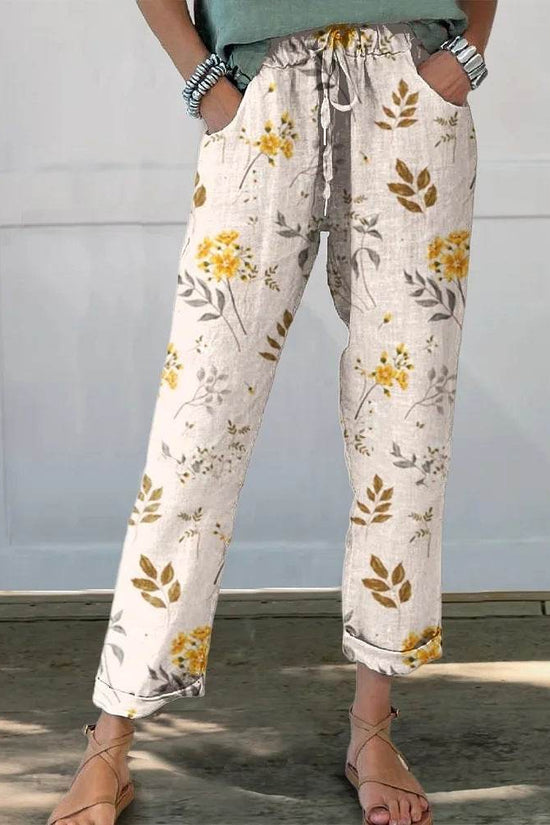 Pantalons décontractés imprimés à la mode - Droxev