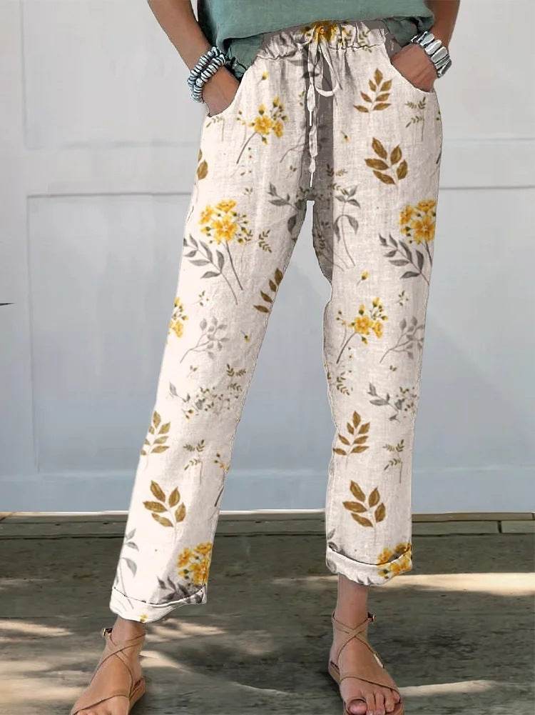 Pantalons décontractés imprimés à la mode - Droxev