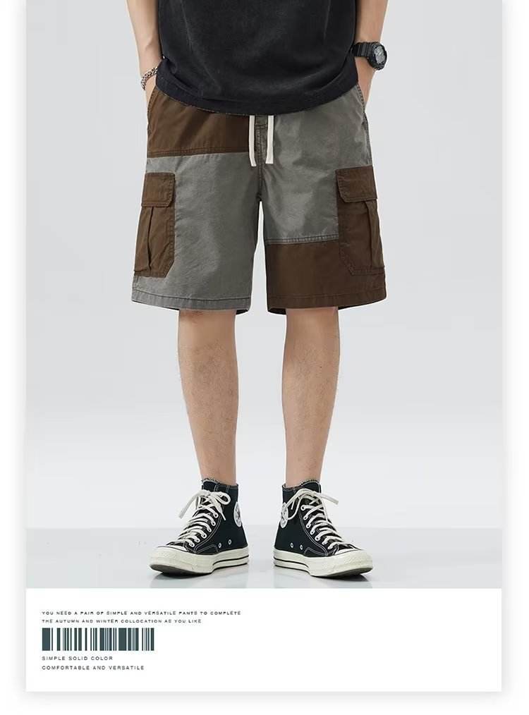 Short décontracté ample et droit pour homme - Droxev